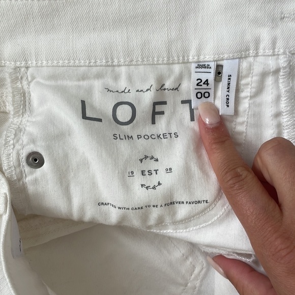 White jeans (Loft) - Picture 2 of 3